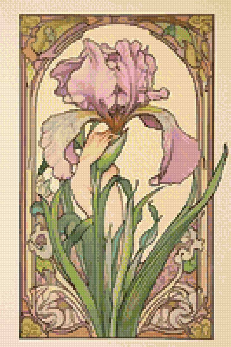 Ирис - альфонс муха - предпросмотр