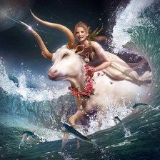 Схема вышивки «Похищение Европы.»