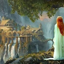 Схема вышивки «Город эльфов»