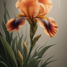 Схема вышивки «Ирис»