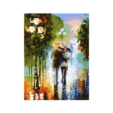 Схема вышивки «Двое под одним зонтом»