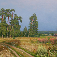 Схема вышивки «Осенний пейзаж-1»