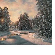 Схема вышивки «Зимний лес-1»