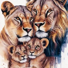 Схема вышивки «Семейство»