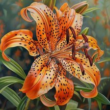 Схема вышивки «Тигровая лилия»