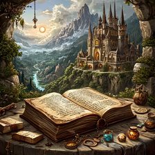 Схема вышивки «Удивительный мир книг»