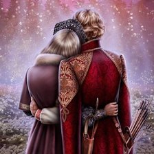 Схема вышивки «Двое»