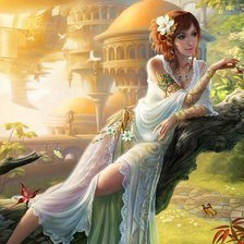 Схема вышивки «Лесная нимфа»