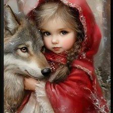 Схема вышивки «Мне не страшен серый волк»