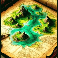 Схема вышивки «Карта»