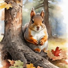 Схема вышивки «Белочка»