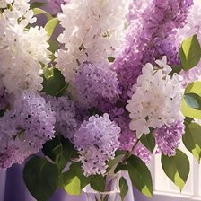 Схема вышивки «Сирень»