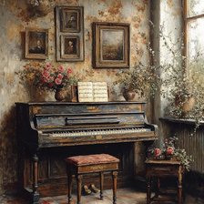 Схема вышивки «Пианино»