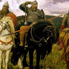 Схема вышивки «ТРи богатыря»