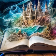 Схема вышивки «Удивительный мир книг»