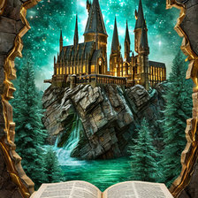 Схема вышивки «Удивительный мир книг»