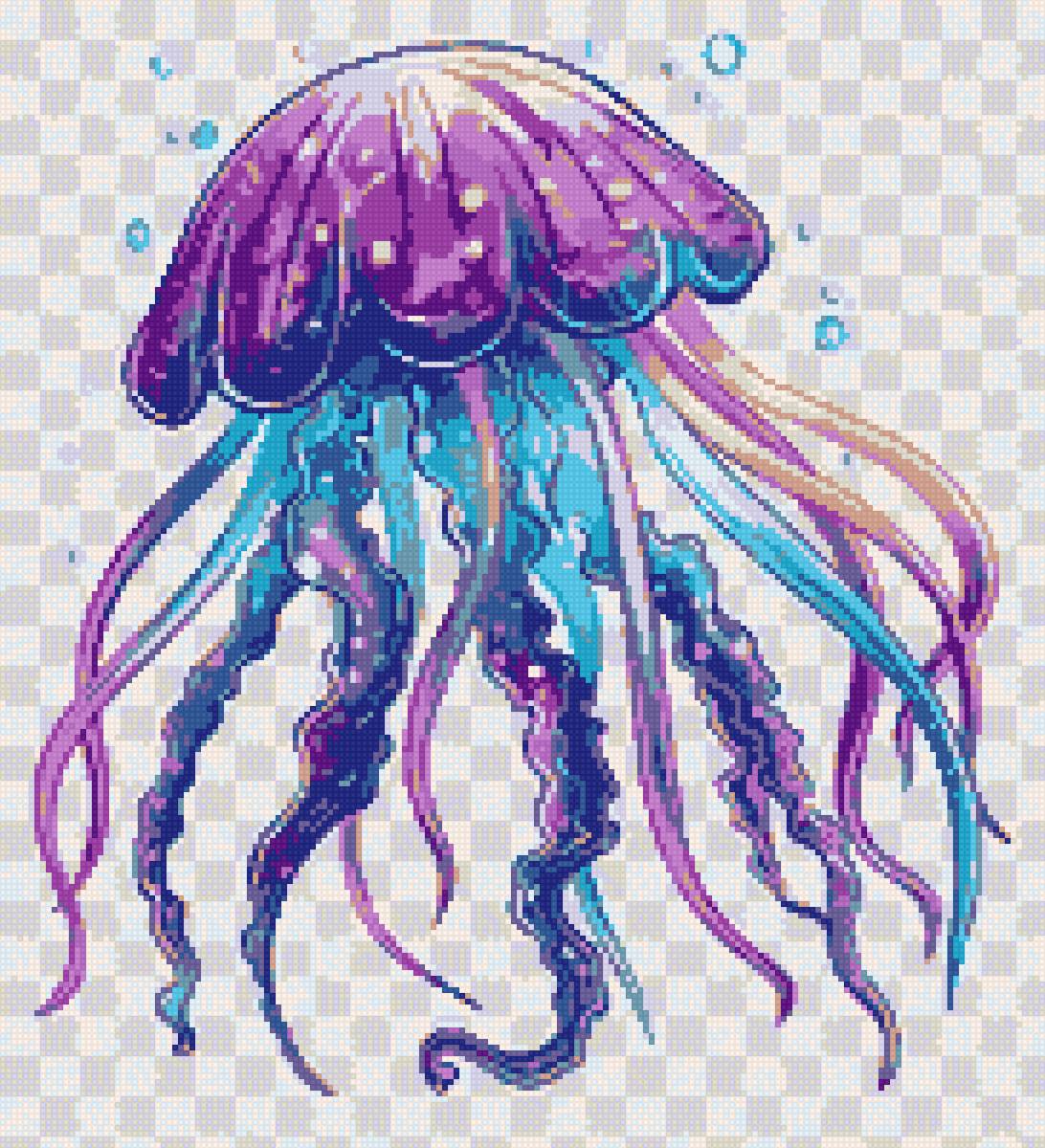 Медуза радужная - медуза, море - предпросмотр