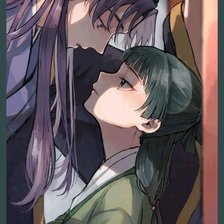 Схема вышивки «Мао мао и женьши»