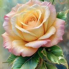 Схема вышивки «Роза»