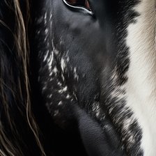 Схема вышивки «Глаз вороной лошади»