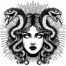 Схема вышивки «медуза горгона»