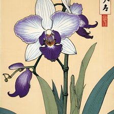 Схема вышивки «Орхидея»