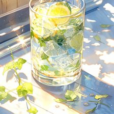 Схема вышивки «Стакан со льдом»