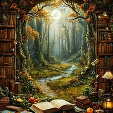 Схема вышивки «Удивительный мир книг»