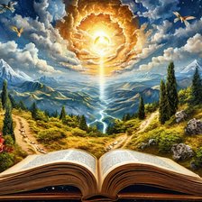 Схема вышивки «Удивительный мир книг»