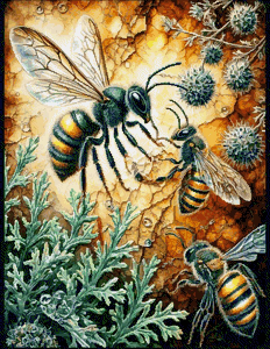 Растения - пчелы - предпросмотр