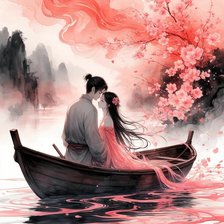 Схема вышивки «Пара.»