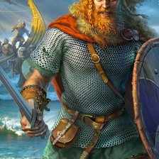 Схема вышивки «Воин, викинг»