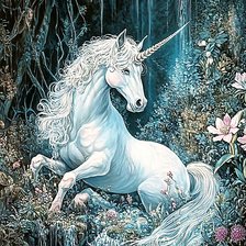 Схема вышивки «Единорог»