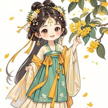 Схема вышивки «Китаяночка Гамма»