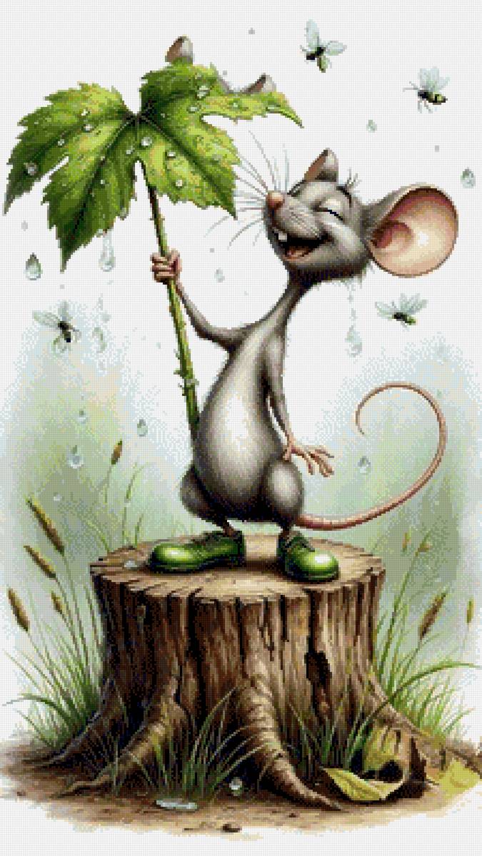 Зонтик - мышь - предпросмотр