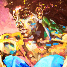 Схема вышивки «Врубель. Демон»