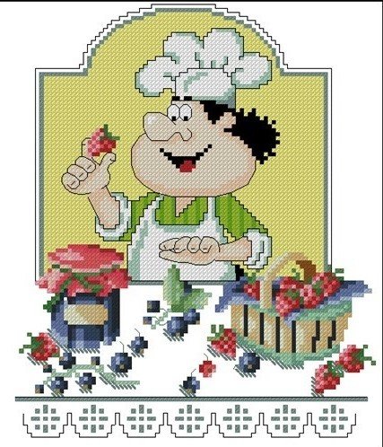 повар и ягоды - sergey 52 - оригинал