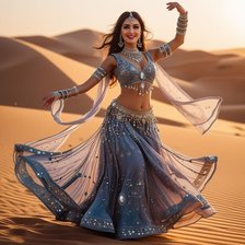 восточный танец в пустыне