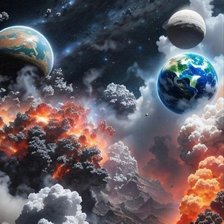 Схема вышивки «Космос»