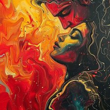 Схема вышивки «Двое»