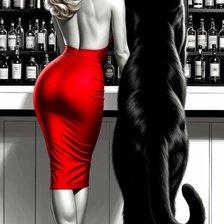 Схема вышивки «светская львица»