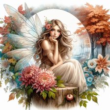 Схема вышивки «Фея цветов»