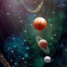 Схема вышивки «глубина вселенной»