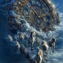 Схема вышивки «часы времен»