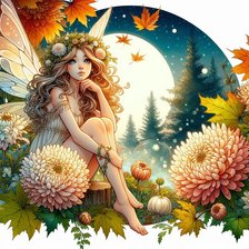 Схема вышивки «Фея цветов»