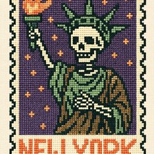 Схема вышивки «89x120 stitches, DMC, 20 colors, Diffusion: 0%»