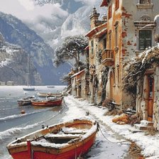 Схема вышивки «зимняя тишина»