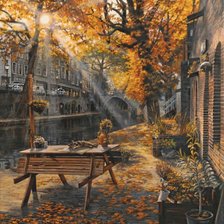 Схема вышивки «осеннее утро»