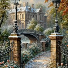 Схема вышивки «Моя Англия»