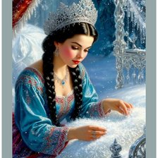 Схема вышивки «Королева зимы»